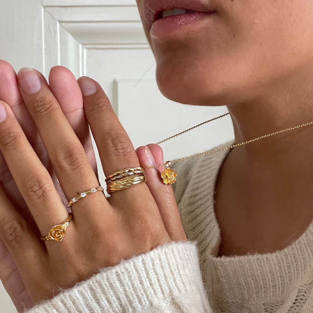 Bold twist ring - 124142Y