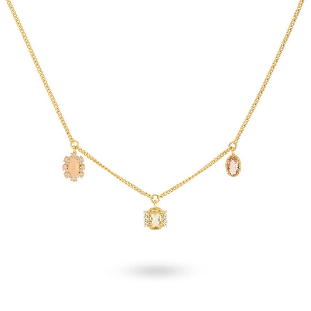 Ketting met gekleurde stenen - 32477Y