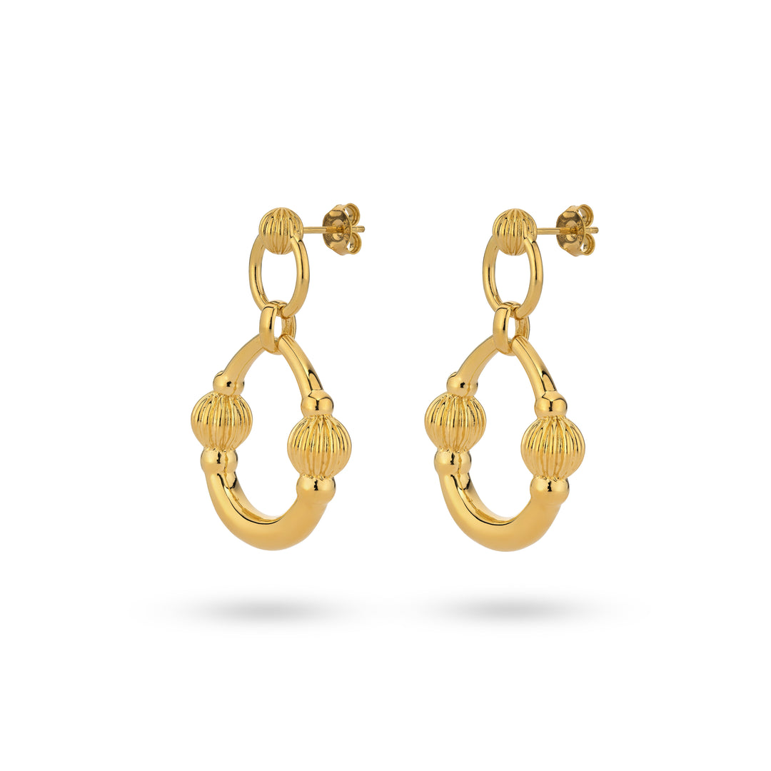 Textured flow oorbellen - 424113Y