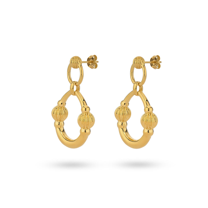 Textured flow oorbellen - 424113Y