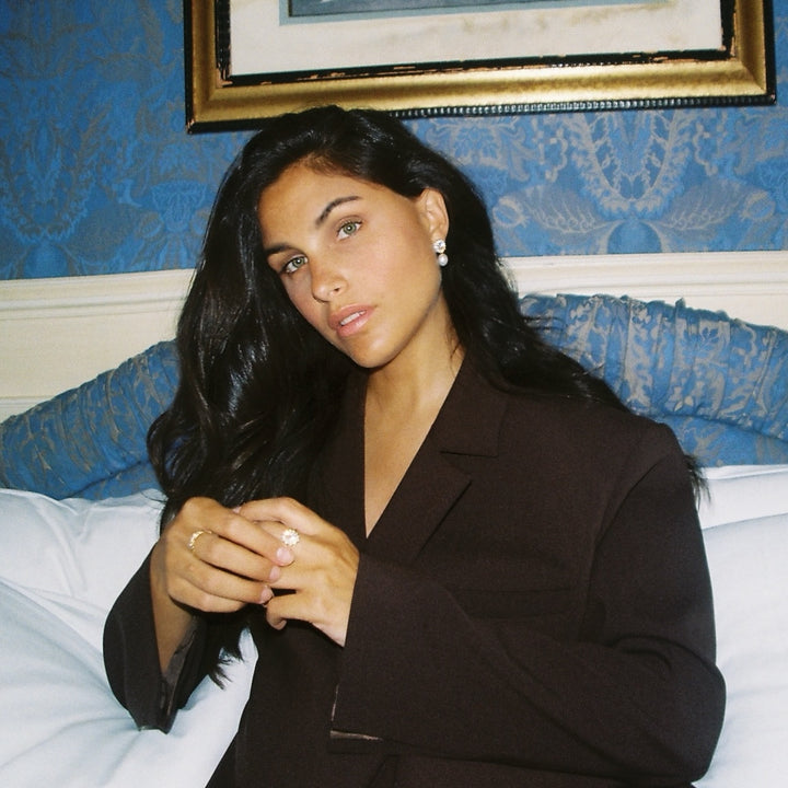 Blue bloom oorbellen - 424109Y