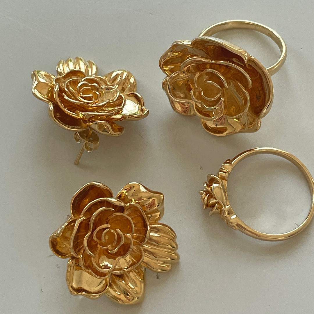 Eternal rose statement oorbellen - 424102Y