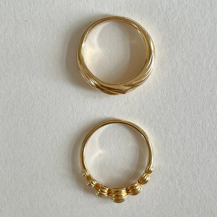 Bold twist ring - 124142Y