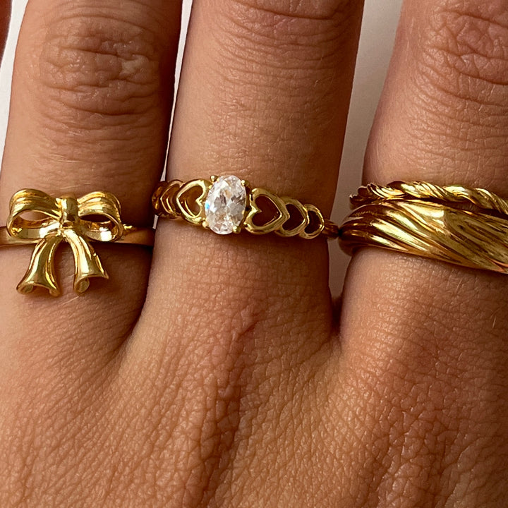 Sugar heart ring - 124141Y