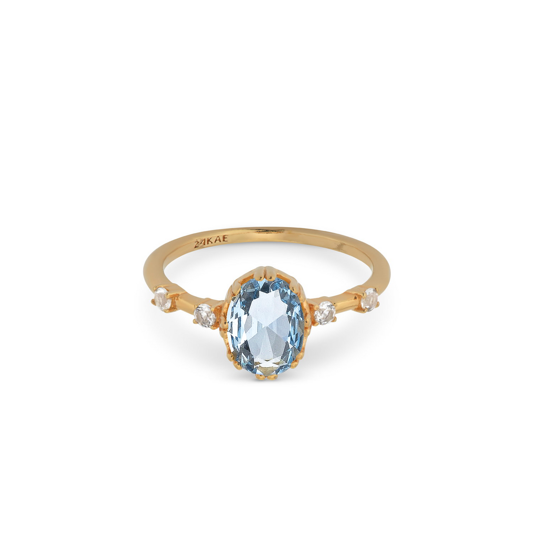 Ring with colored stones - 124177Y