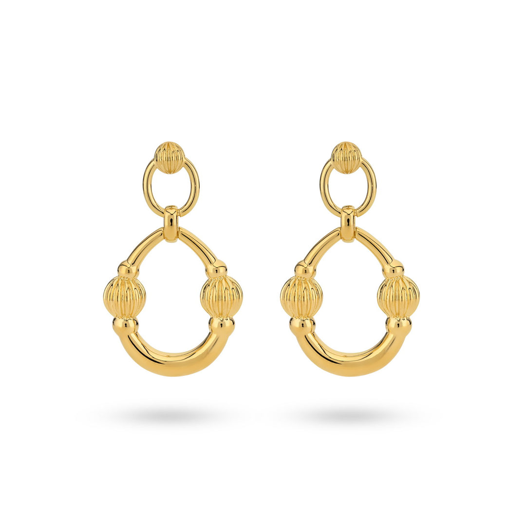 Textured flow oorbellen - 424113Y