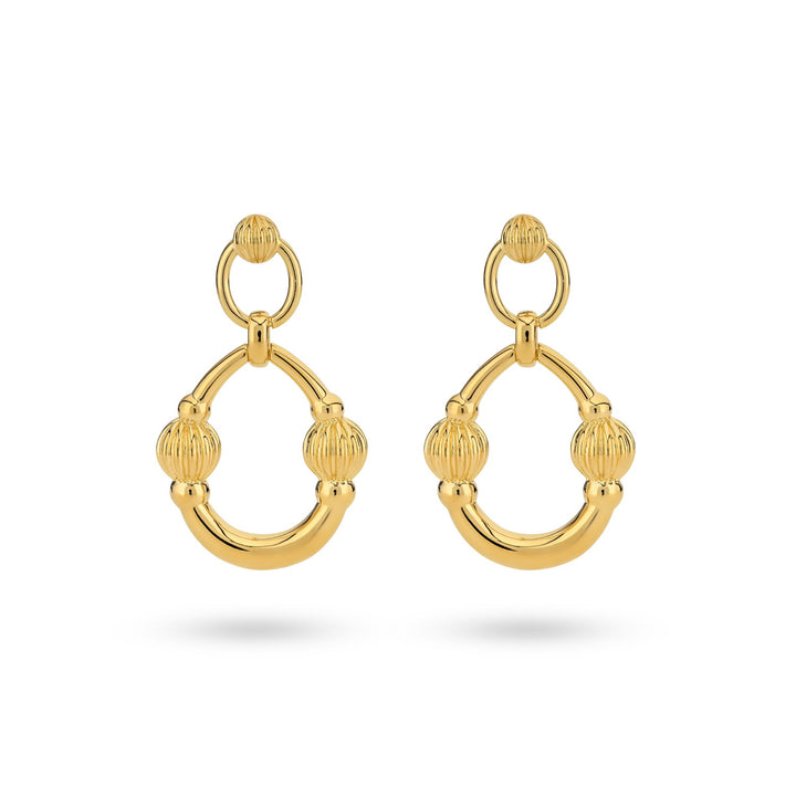 Textured flow oorbellen - 424113Y