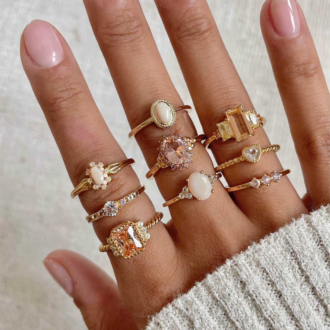 Ring met kleurstenen - 12448Y