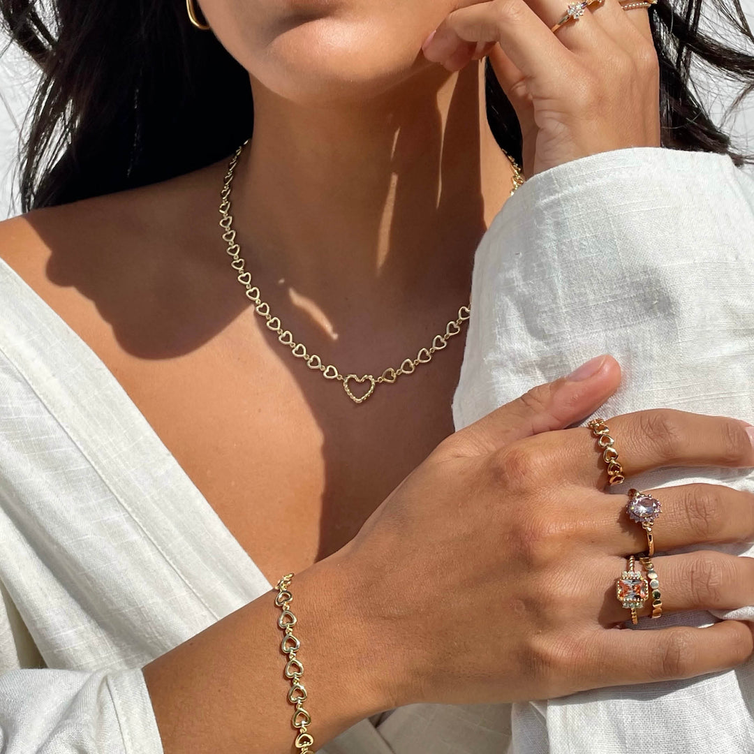 Ring met kleurstenen - 12448Y