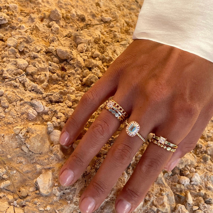 Ring met kleurstenen - 12442Y