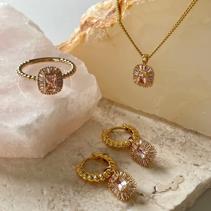 Rosy dust ring - 12482Y