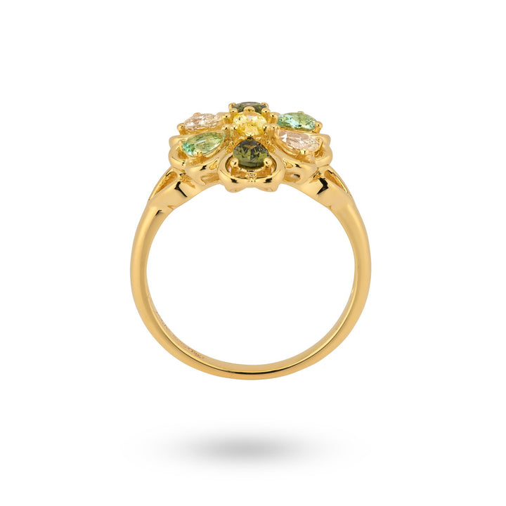 Ring with colored stones - 124101Y