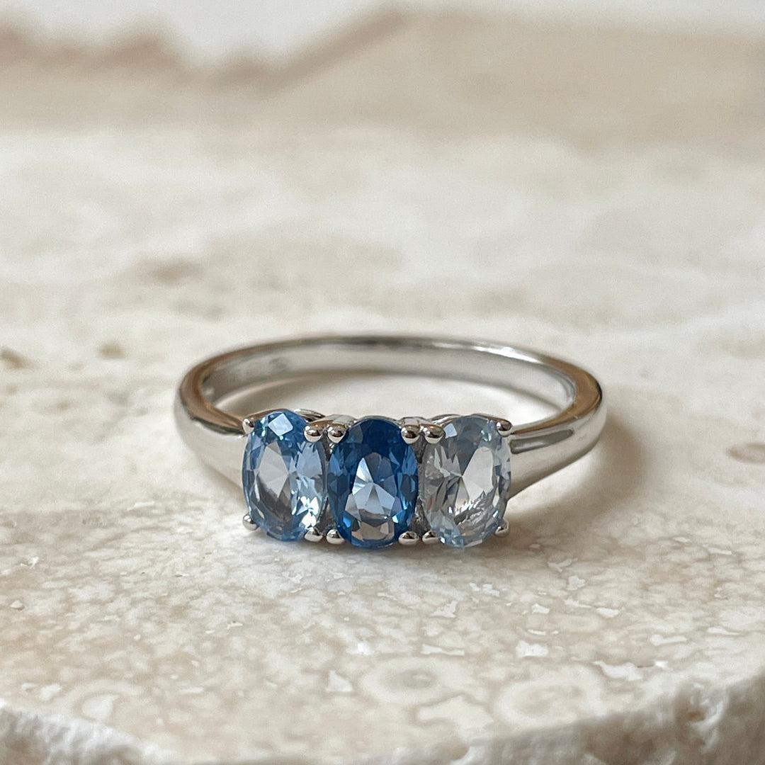 Ring met kleurstenen - 124104S