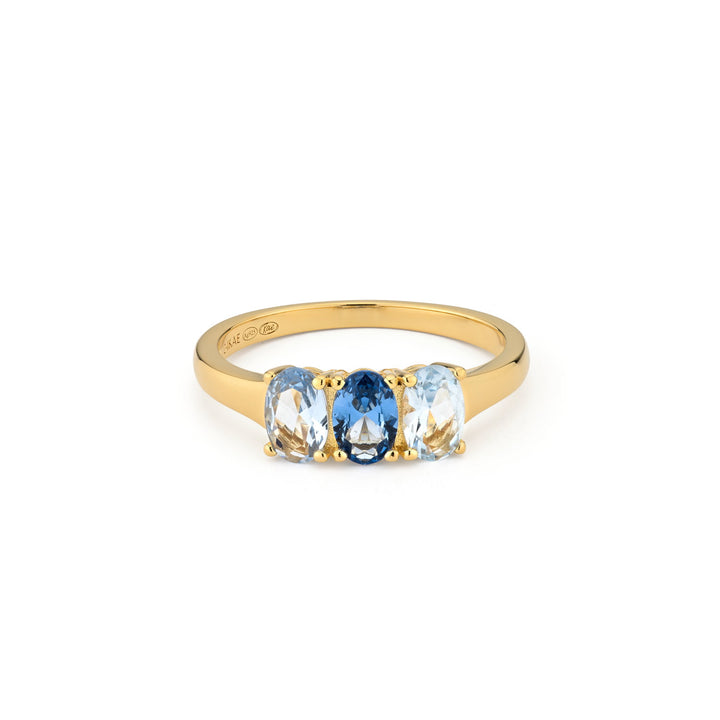 Ring met kleurstenen - 124104Y