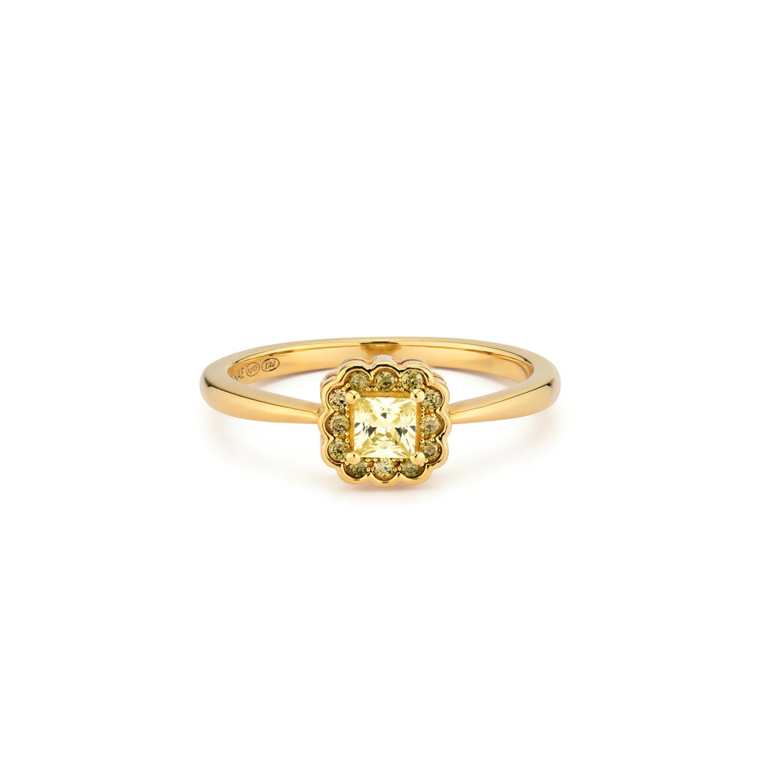 Ring met gekleurde stenen