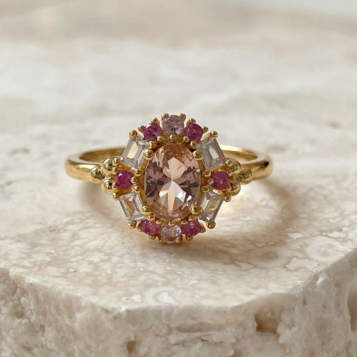 Ring with colored stones - 124113Y