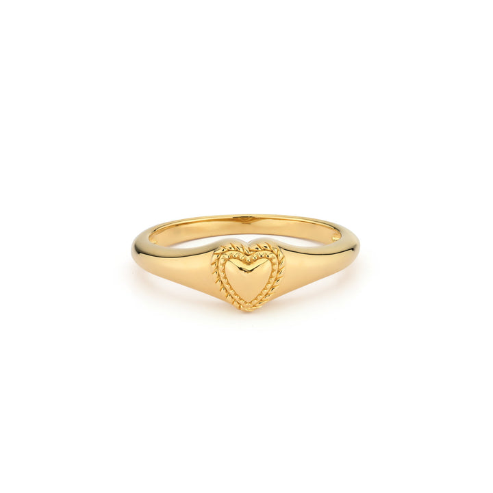 Ring met hart en structuur - 124116Y