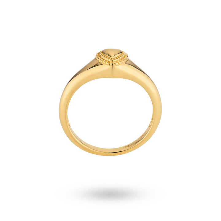 Ring with heart and structure - 124116Y