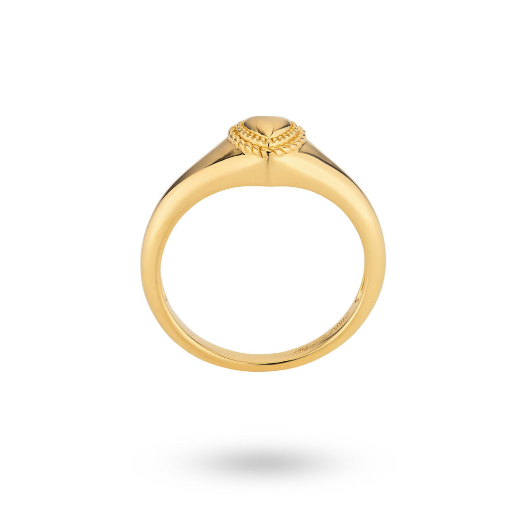 Ring met hart en structuur - 124116Y