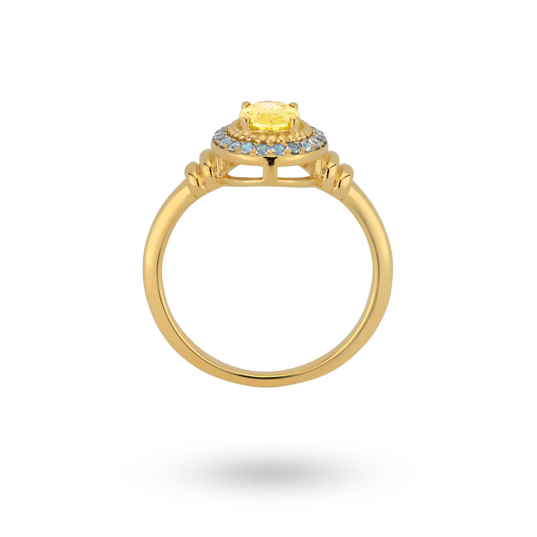 Ring met gekleurde stenen - 124134Y