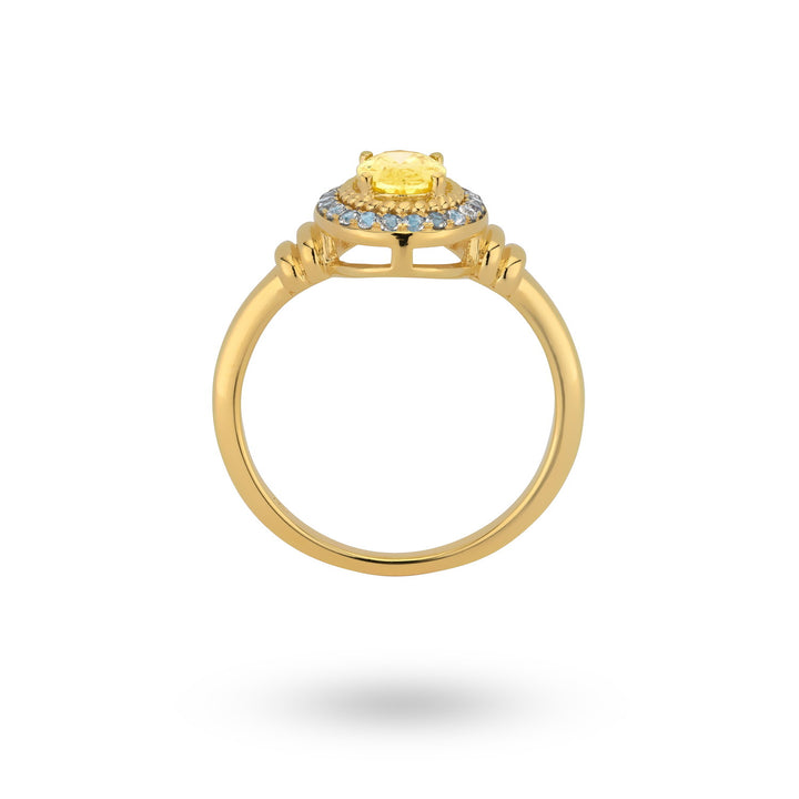 Ring met gekleurde stenen - 124134Y