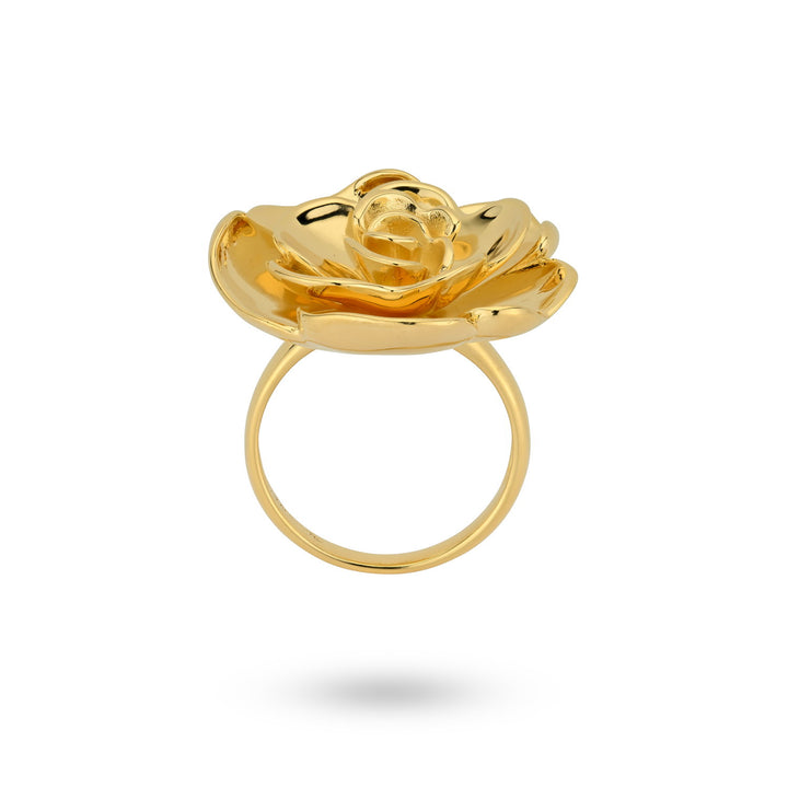 Statement ring met roos - 124136Y