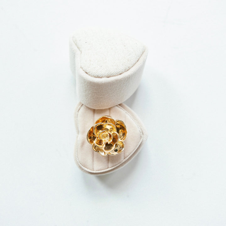 Statement ring met roos - 124136Y