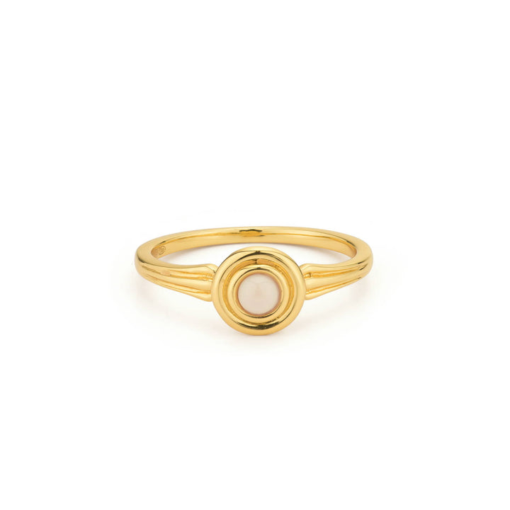 Ring met gekleurde steen - 124146Y
