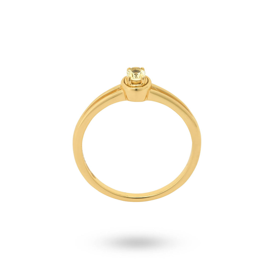 Ring met ovaalvormige steen - 124149Y