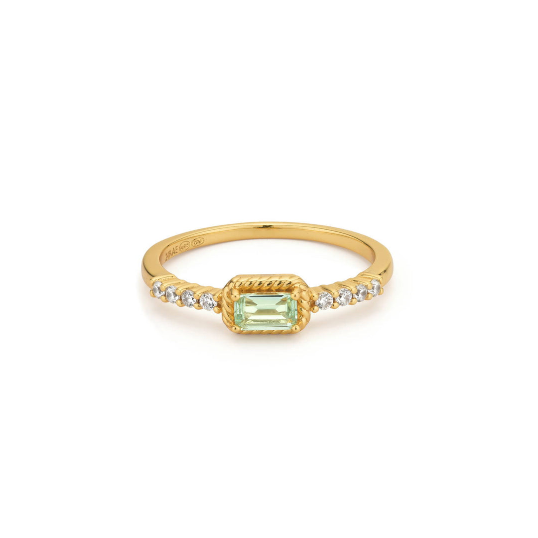 Ring met gekleurde stenen