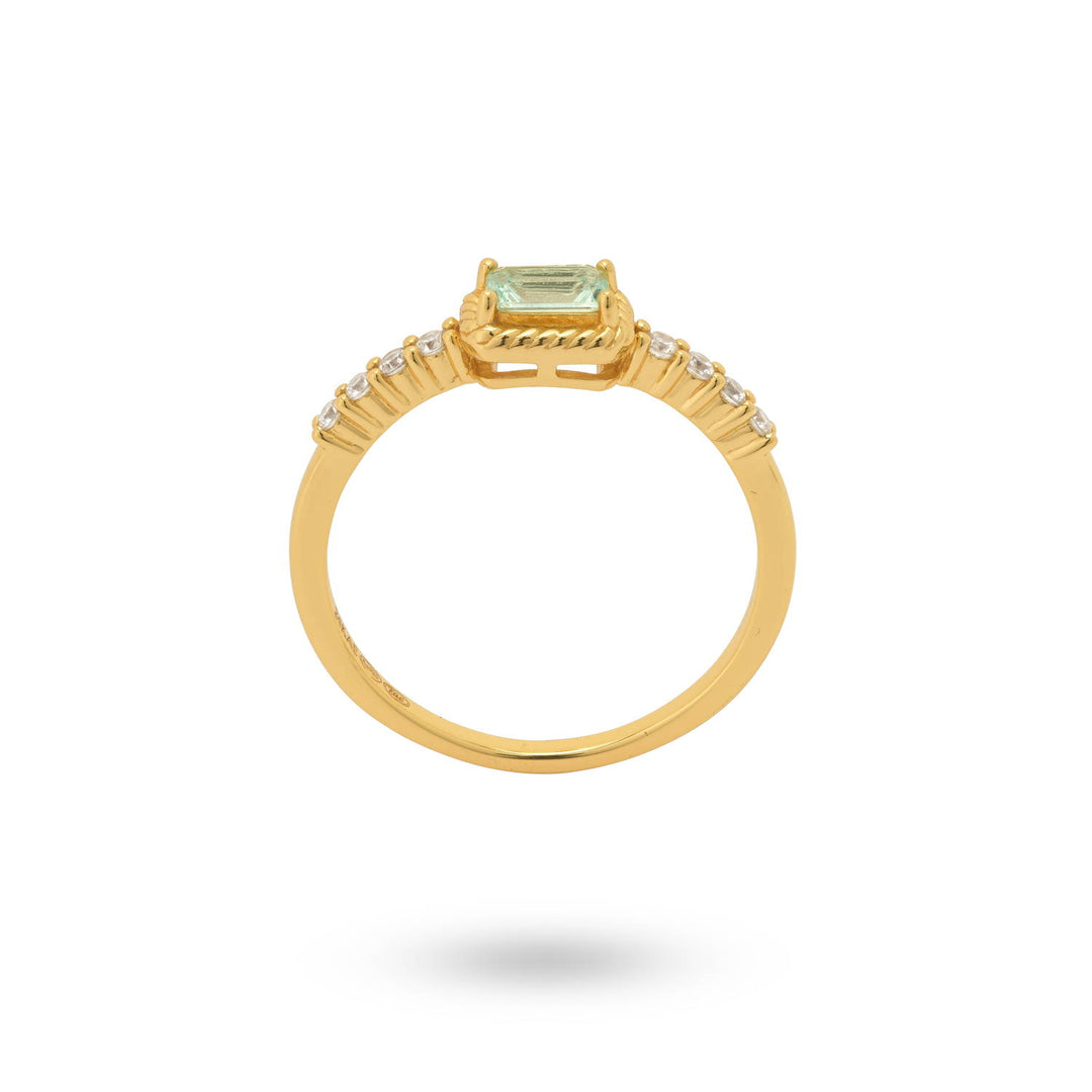 Ring with colored stones - 124150Y
