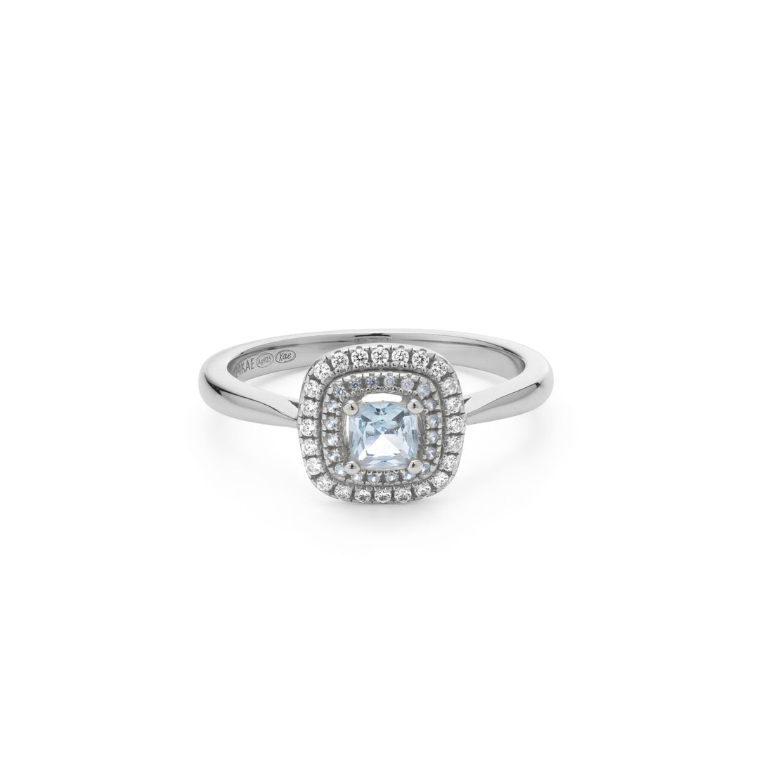 Ring with colored stones