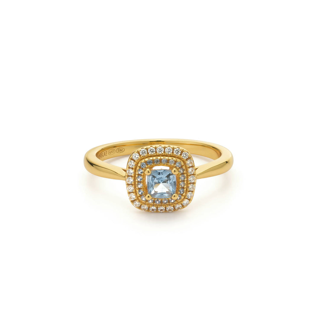 Ring met gekleurde stenen