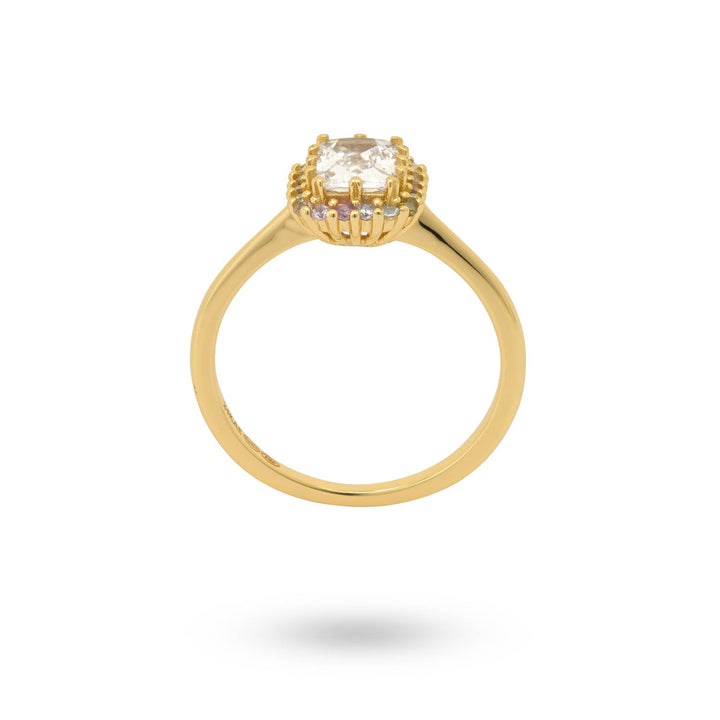 Ring with colored stones - 124156Y