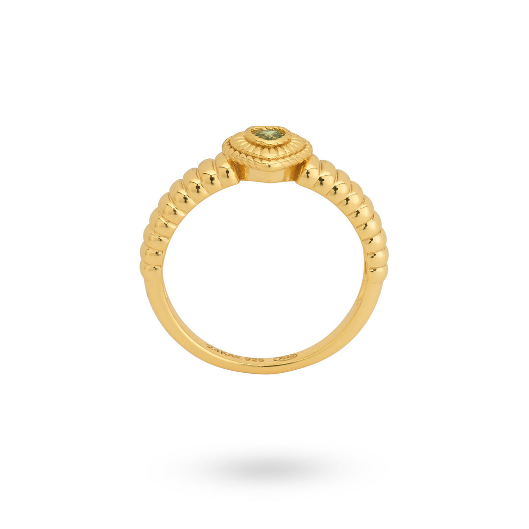 Ring with heartshape and structure - 124159Y
