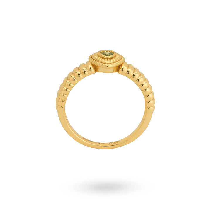 Ring with heartshape and structure - 124159Y