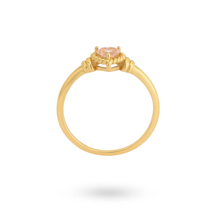 Ring with heartshaped stone - 124167Y