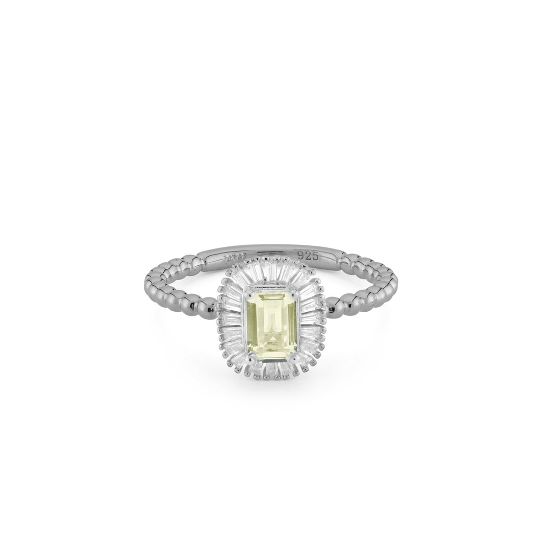 Ring met gekleurde stenen