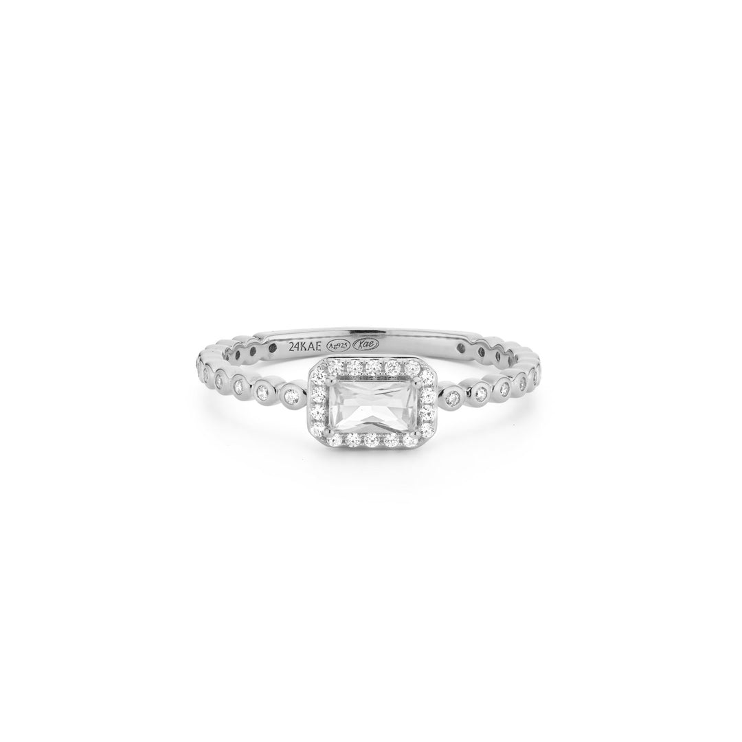 Ring met gekleurde stenen