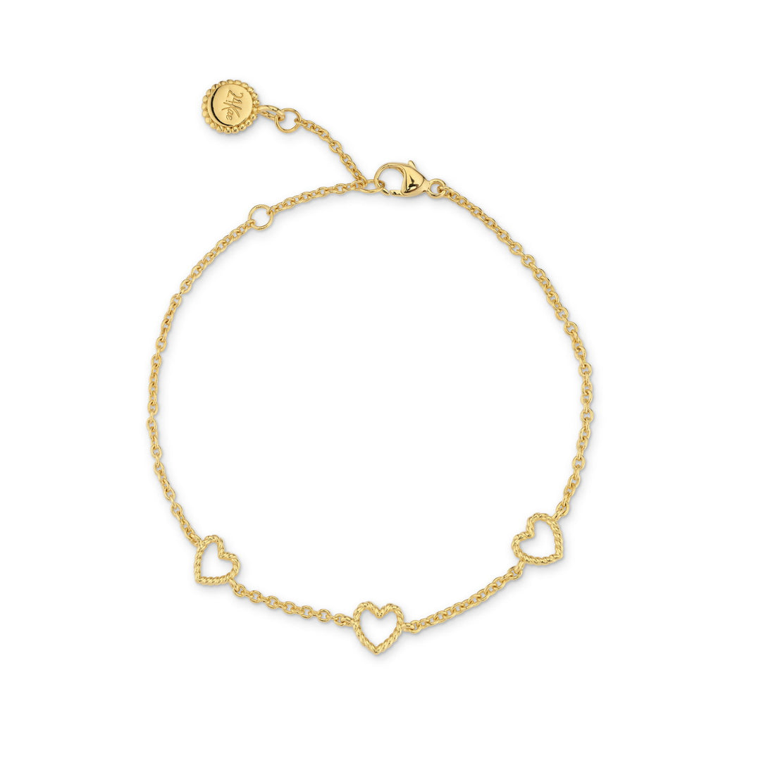 Armband met hartjes
