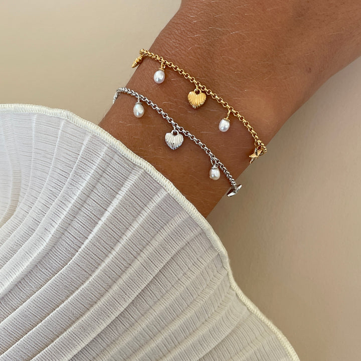 Armband met bedels en parels - 22464Y