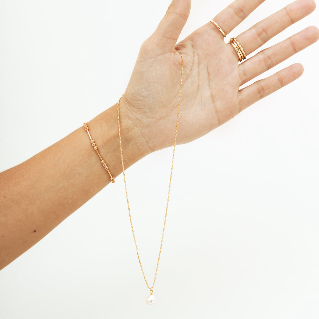 Bracelet with pink stones - 22470Y