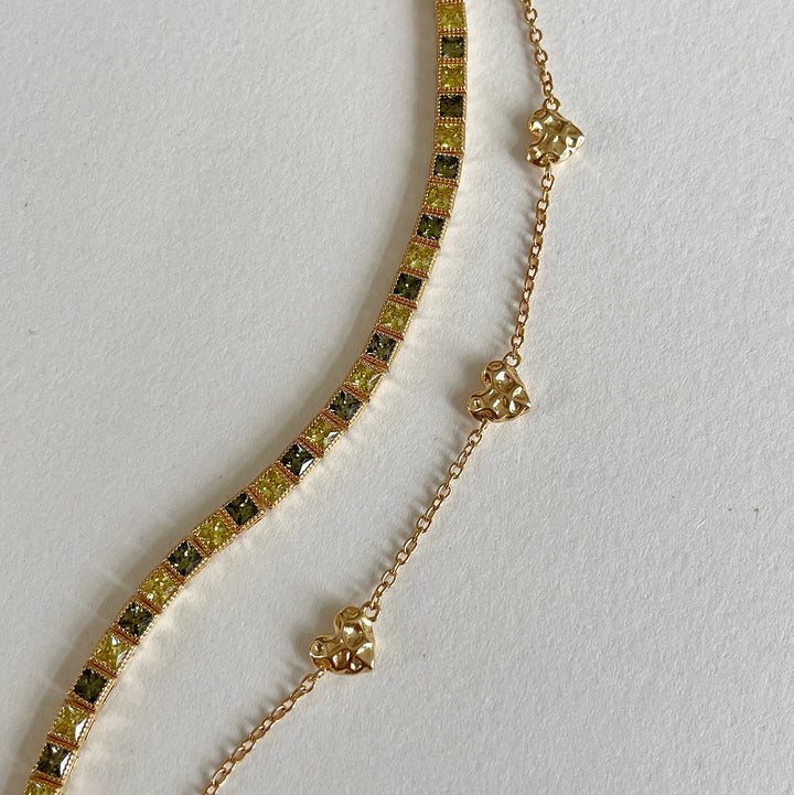Bracelet with structured hearts - 22473Y