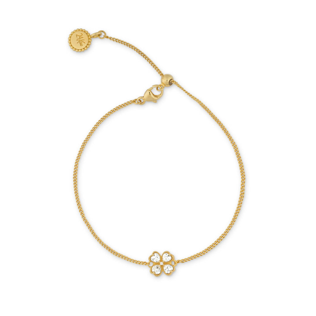Armband met klaverversiering
