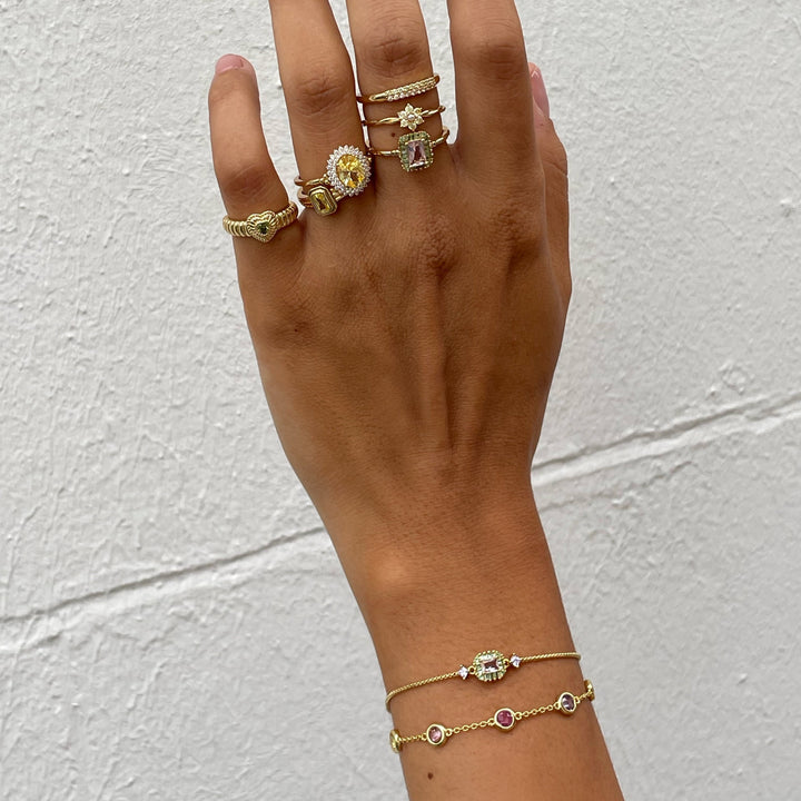 Bracelet with colored stones - 22483Y