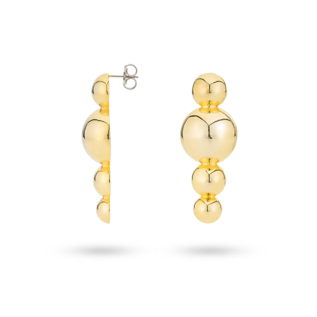 Bold solid motion earrings