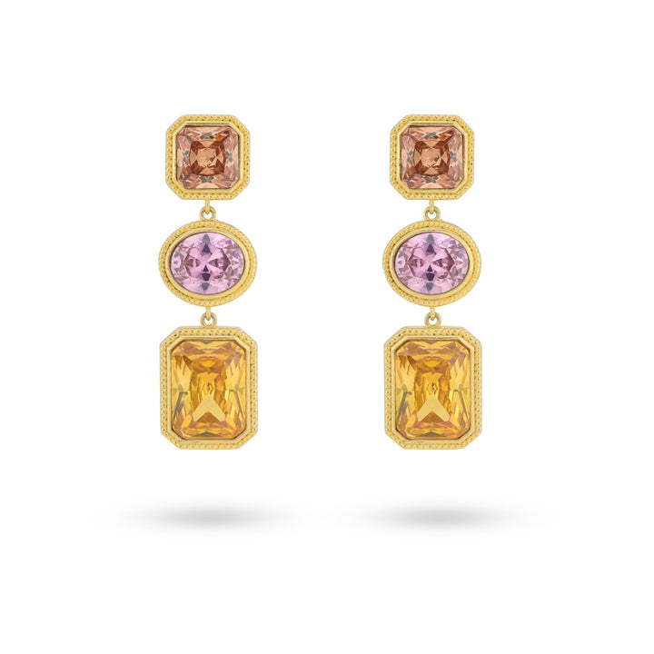 Bold golden hour earrings