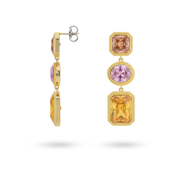 Bold golden hour earrings