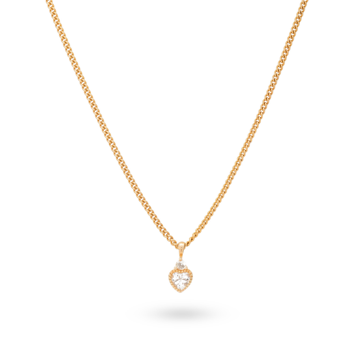 Necklace with heart shaped pendant  - 324109Y