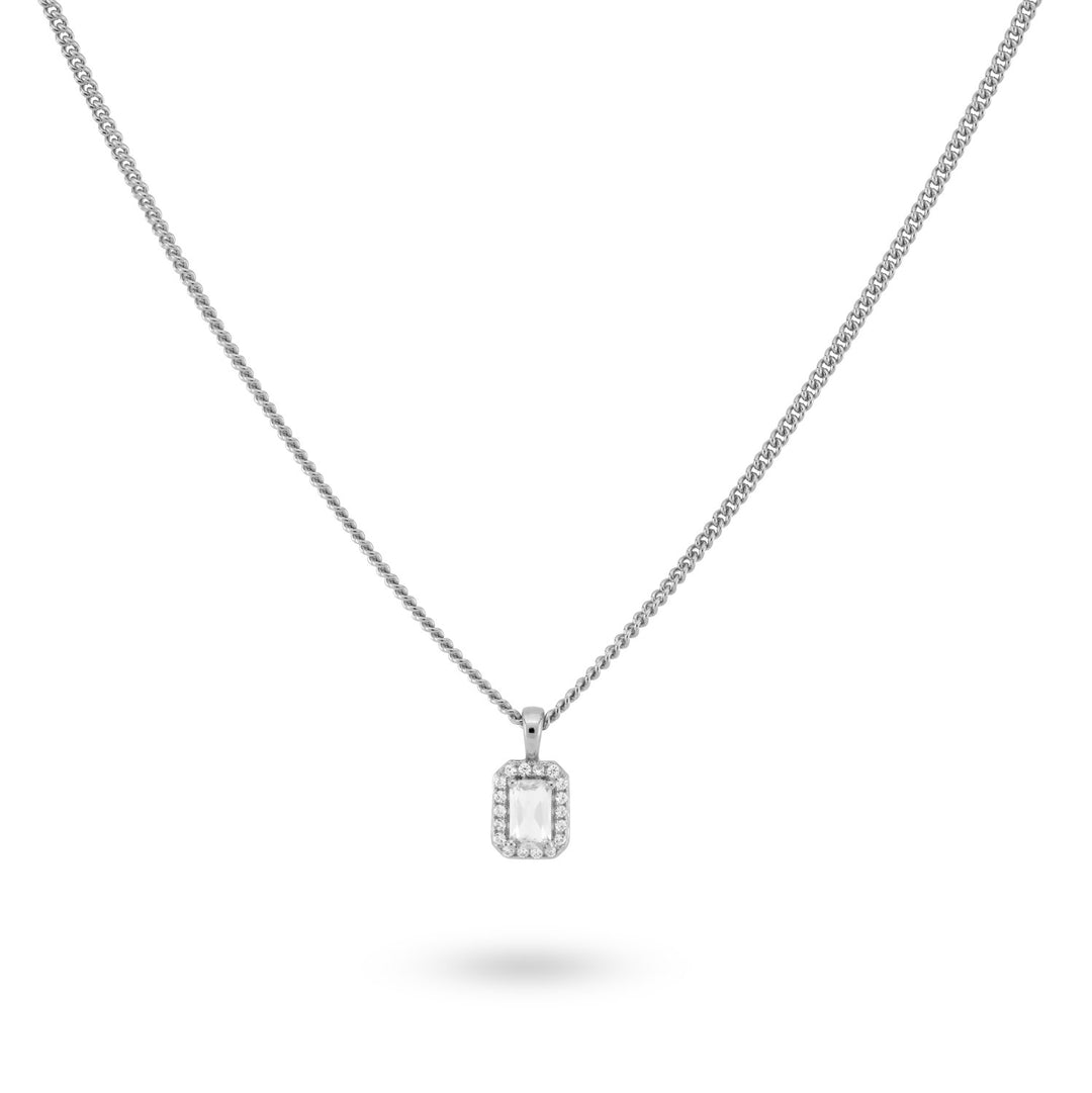 Collier with white stone